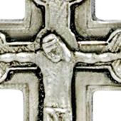 Pewter Large Mens Crucifix - 22 Inch