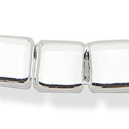 Silver Tone Square Tile Collar Necklace