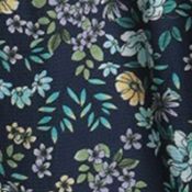Women's Short Puff Sleeve Floral Print Maxi Dress