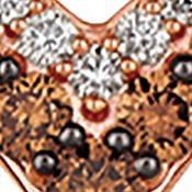 1.1 ct. t.w. Chocolate Diamonds® and 1/10 ct. t.w. Nude Diamonds in 14K Strawberry Gold®