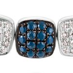 Blueberry Sapphires™ and Vanilla Diamonds® Pendant in 14k Vanilla Gold®