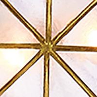 10-Light Gold Glitter Capiz Bethlehem Star Treetop