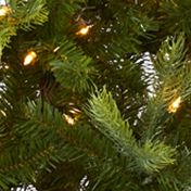 7 Foot North Carolina Spruce Artificial Christmas Tree with 450 Clear Lights and 931 Bendable Branches