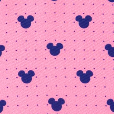 Mickey Mouse Dot Pink Pocket Square