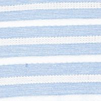 Women's V-neck Lightweight Stripe Knit Top with Tie Sleeve Detail