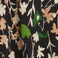 Women's 3/4 Sleeve Floral Printed Jacket Dress