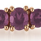 1/10 ct. t.w. Diamond  and 1 ct. t.w. Amethyst Bracelet in 14K Rose Gold