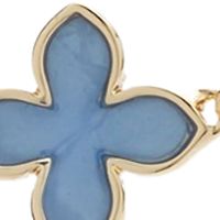 Gold Blue Foil Collar Necklace