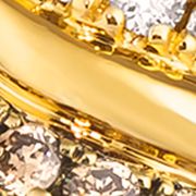 Ombré Pendant Necklace featuring 3/8 ct. t.w. Chocolate Ombré Diamonds®, 1/10 ct. t.w. Nude Diamonds™  in 14K Honey Gold™
