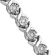 1/4 ct. t.w. Diamond Tennis Bracelet in Rhodium-plated Sterling Silver