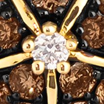 Turtle Pendant Necklace featuring 1/3 ct. t.w.Chocolate Diamonds®, Nude Diamonds™  in 14K Honey Gold™
