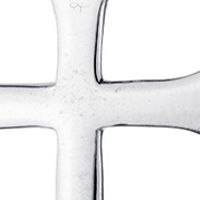 Sterling Silver 18" Cross Pendant Necklace