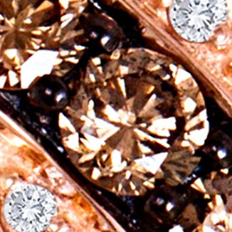 7/8 ct. t.w. Chocolate Diamond® and 1/5 ct. t.w. Vanilla Diamond® Ring in 14K Strawberry Gold® 