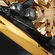 3/8 ct. t.w. Chocolate Diamonds® Chocolatier® Enamel Ring in 14K Honey Gold™