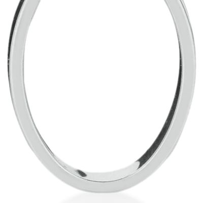 Sterling Silver Oval Hoop Earrings