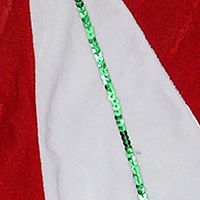 48Inch Red and White Peppermint Twist Stripes Christmas Tree Skirt