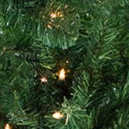 7.5' Pre-Lit Green Spruce Artificial Upside Down Christmas Tree - Clear Lights