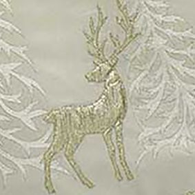 48 in Gold Tree and Reindeer Applique Treeskirt