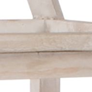 Small Whitewash Wood Lantern