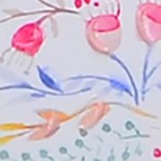 Floral Flamingo Canvas Wall Art