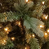 7.5' Pre-Lit Granville Fraser Fir Slim Artificial Christmas Tree  Clear Lights