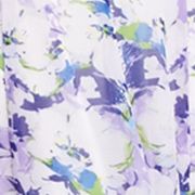Women's Ombré Floral Printed Chiffon Fit and Flare Dress