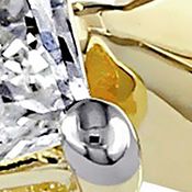 1/3 ct. t.w. Princess Cut Diamond Solitaire Engagement Ring 10k Yellow Gold