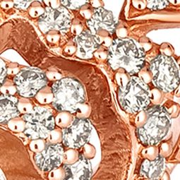 1 ct. t.w. Nude Diamonds™ Adjustable Flower Necklace in 14K Strawberry Gold®