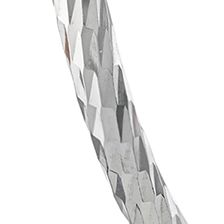 Sterling Silver 2.6 Inch Diamond Cut Click-Top Hoop Earrings
