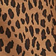 Plus Long Sleeve Open Front Animal Print Jacquard Topper