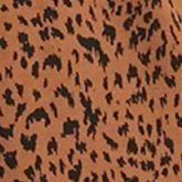 Women's Short Sleeve Leopard Ponte Shift Dress