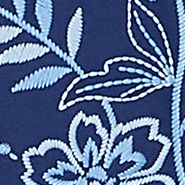Women's Blue Bayou Monotone Embroidery Top