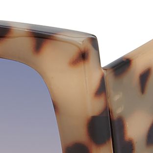 Square Tapered Tortoiseshell Sunglasses