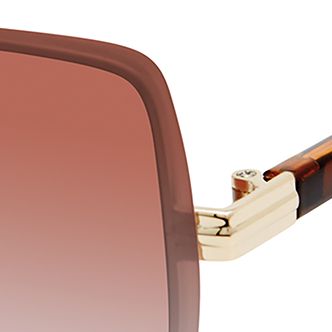 Metal Backframe Square Sunglasses