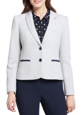 Tommy Hilfiger 2 Button Knit Jacket with Elbow Patches | belk