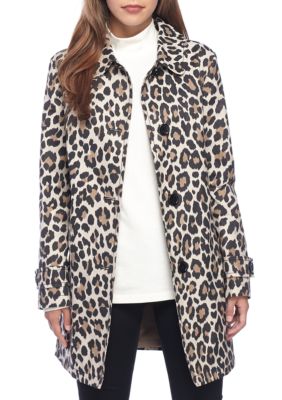 kate spade new york® Leopard Printed Rain Coat | belk