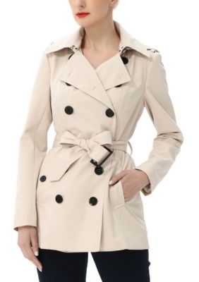 Vince Camuto Women's Wing-Collar Double-Breasted Wool Coat Grey XXS  Affordable Designer Brands