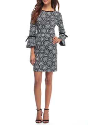 Tiana B Textured Knit Bell Sleeve Dress | belk
