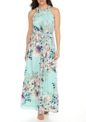 J Howard Maxi Print Halter Dress | belk