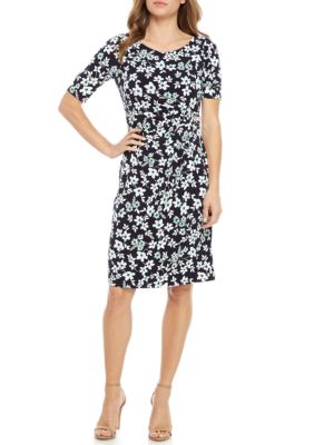 Jessica Howard Floral Side Ruche Dress | belk