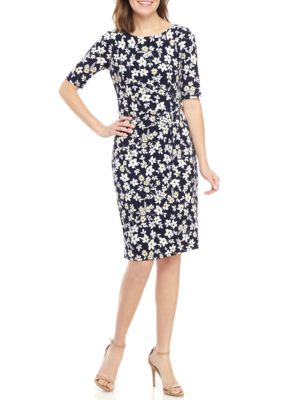 Jessica Howard Floral Side Ruche Dress | belk
