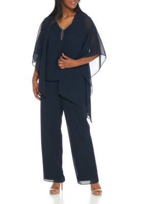Le Bos Plus Size Three-Piece Pant Suit | belk