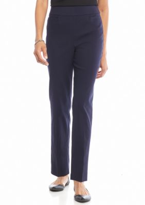 Alfred Dunner Petite Classic Allure Stretch Pull On Short Pants | belk