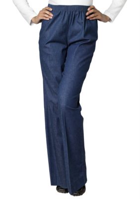 Alfred Dunner Petite Classic Pull-on Denim Pant (Short & Average Inseam) |  belk