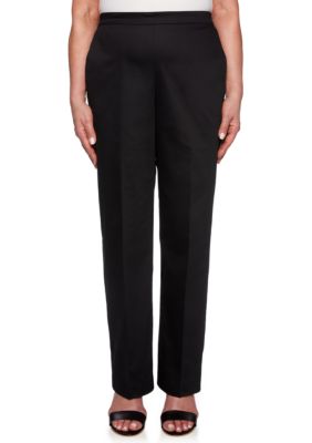 Alfred Dunner Petite Solid Pull-On Pant | belk