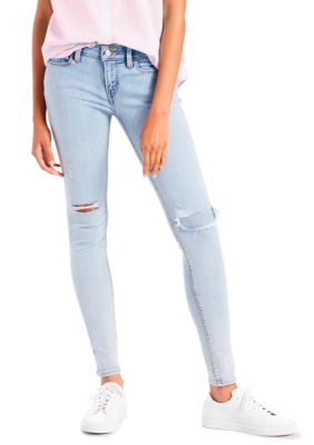 Levi's® 535 Super Skinny Jeans Shredded Blue Jean | belk