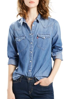 Levi's® Tailored Classic Western Love Blue Shirt | belk