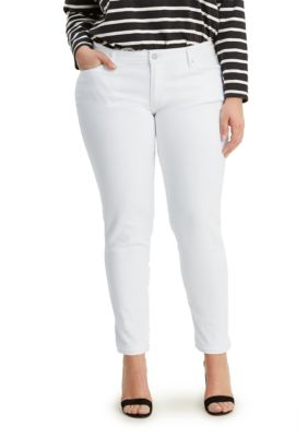 Levi's® Plus Size 711 Soft Clean White Skinny Jeans | belk