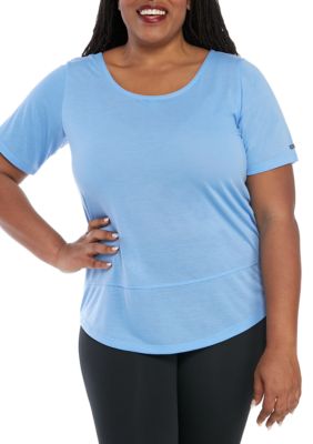 Kim Rogers® Plus Size Knit To Woven Shirt | belk