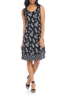 Kim Rogers® Sleeveless Reversible Paisley Dress | belk